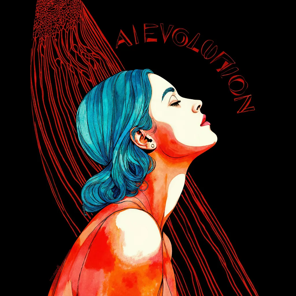 maxnardi max nardi matita, acquerello e IA generativa